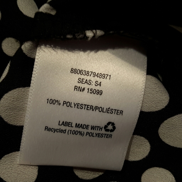 Berverly Drive Black & White Polka-dots Size 3X - Picture 6 of 6